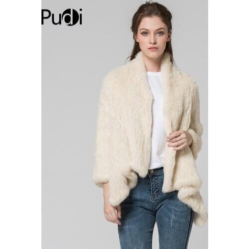 CT7046 Genuine Rabbit Fur Coat Womens Girls Warm Natural Real Fur Long Jacket OVERCOATS