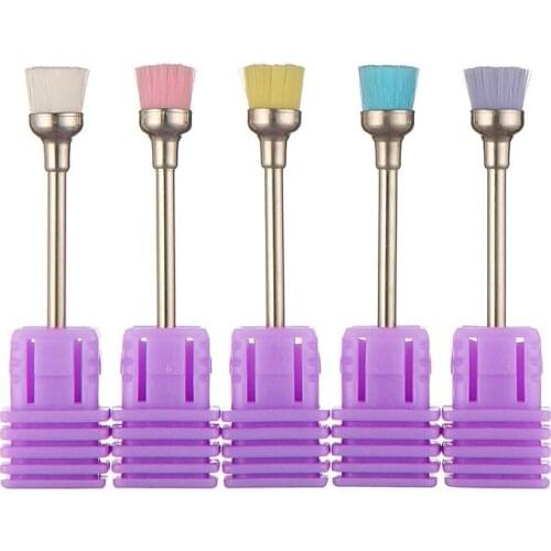 Nail Drill Electric 3/32'' Electric Nail Drill Bit Cleaning Brush Electric Nail Drill Accessories Nylon Material Nail Art Tools