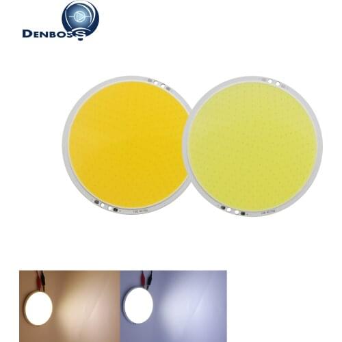 Hot sale 108mm Round allcob manufacturer LED COB 12V DC 50W Hight Powr White Warm White LED FLIP Chip For panel Light Source