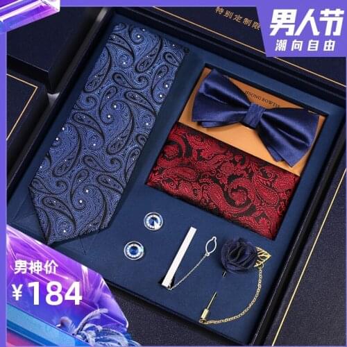 Tie Man Dressed Business To Send Boyfriend Husband Birthday Anniversary Special Gift Friend Gift 7night Valentines Day Tie Set