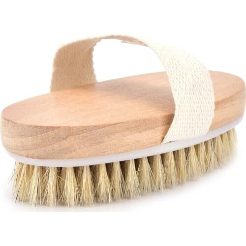 Hot Dry Skin Body Natural Bristle Brush Soft SPA Brush Bath Bathing supplies