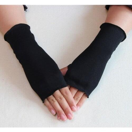 Summer Fashion Women Sun Cycling Gloves Women Half Finger Thin Short Stretch Modal Fingerless Sunscreen UV Breathable Mitten I55