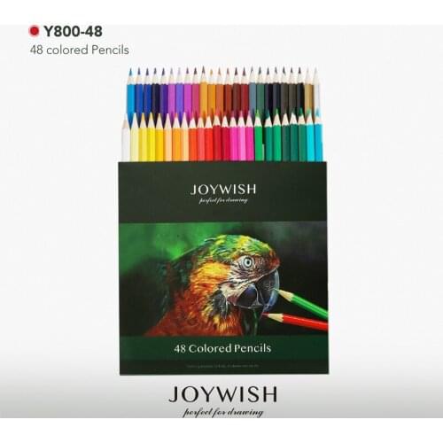 48-color Colored Pencils Set Student Painting Materials Art Supplies Oily Colored Pens High Quality Painting Pencil