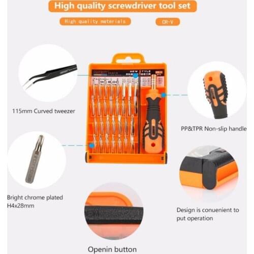 32in1 33in1 45in1 Screwdriver Set Disassemble For Tablets Phone Computer Laptop PC Watch Mini Electronic Repair Tools Kit