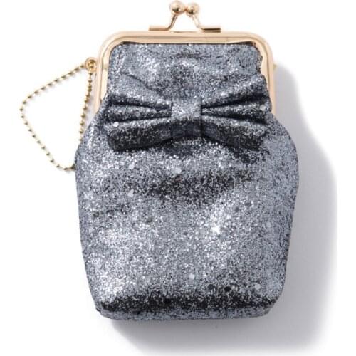 2021 New Coin Purse Female Belt Flash Diamond Pink Wallet Replaceable Handbag Metal Frame Card Holder Mini Cute Purses Paris