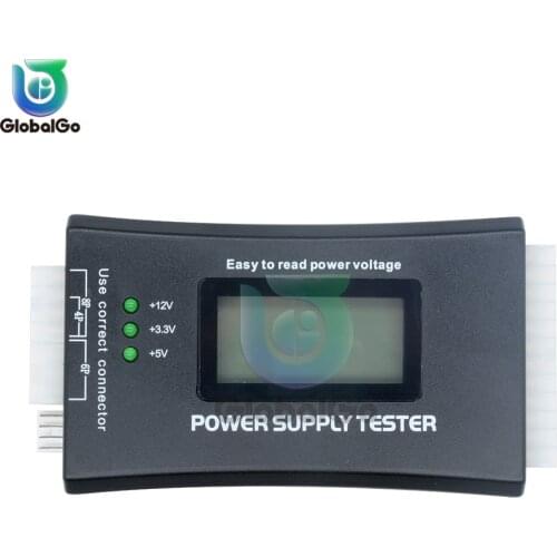 New Digital LCD Display PC Computer Power Supply Tester Check Quick Bank Supply Power Measuring Diagnostic Tester Tools