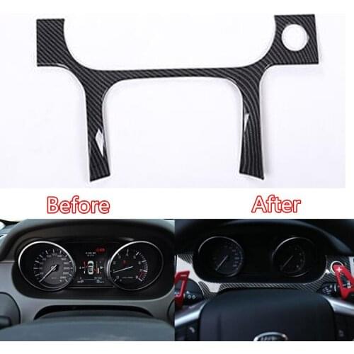 Fit For Land Rover Discovery Sport 2015-2017 Auto Car Dashboard Instrument Frame Strip Trim Styling Sticker ABS Carbon Fiber