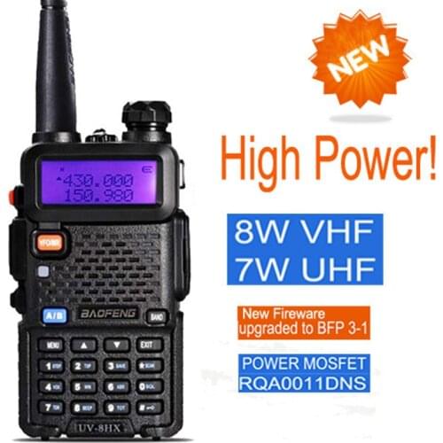 Origianl Baofeng UV5R 8W Dual Band Walkie Talkie emisoras radio VHF UHF Portable Radio Station HF Transceiver Ham Radio