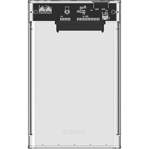 ORICO 2139U3-CR Transparent 2.5in SATA USB3.0 5Gbps HDD External Hard Drive Enclosure Tool Free Case