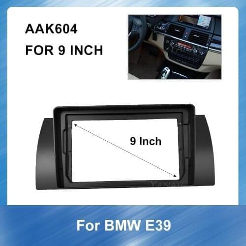 9 Inch Car Audio Radio Fascia Frame For-BMW E39 Stereo Receiver Frame Dash Trim Panel Dashboard ABS plastic Installation Frame