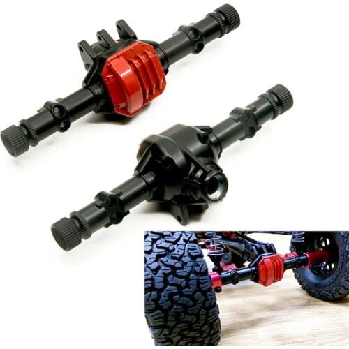 RCTOYFUN DIY Metal Wraith Axle Housing With Diff Cover Front & Rear Universal For 1/10 RC Crawler Car Traxxas TRX-4 Axial SCX10