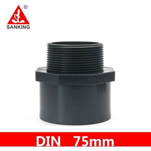 Sanking UPVC 75mm Male Adaptor（S X T）PVC Thread Joint Garden Irrigation Water Pipe Connectors