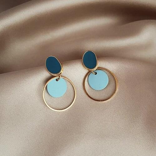 Niche all-match temperament earrings for girls 2021 new trendy simple and cool style small fashion earrings women
