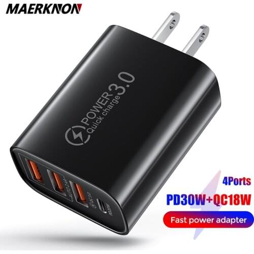 USB Charger 30W PD Wall Fast Charger for iphone 12 pro max Quick Charge for Xiaomi EU/ US Plug Mobile Phone Charger USB C Charge