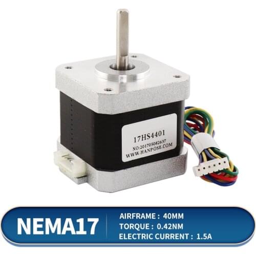 Nema17 Micro 42 stepper motor 40MM 1.5A 12V two-phase four-wire Nema17 42 stepper motor 3D printing motor