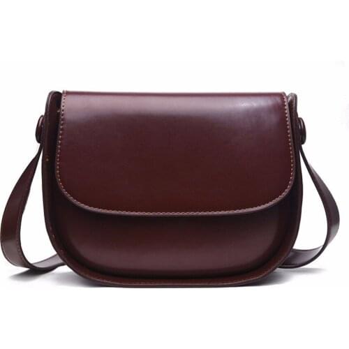 Bags for Women 2019 New High Quality PU Leather Simple Ladies Shoulder Bag Korean Style Casual Vintage Crossbody Bag