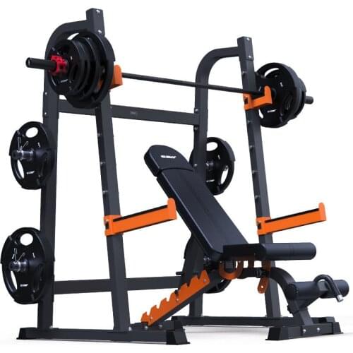 Gym Commercial Multifunctional Weight Bench Smith Bench Press Squat Rack Household Dumbbell Bench Fitness Chair
