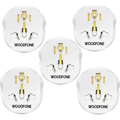 High Quality EU Travel Adapter Plug Universal 16A 250V EU Converter 2 Round Socket AU US UK CN To EU AC Wall Socket