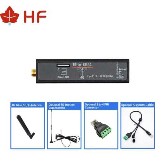 High Flying DTU Elfin-EG41 4G DTU Module Wireless RS485 Serial Port Digital Transmission Equipment 4G Convertor Serial Server
