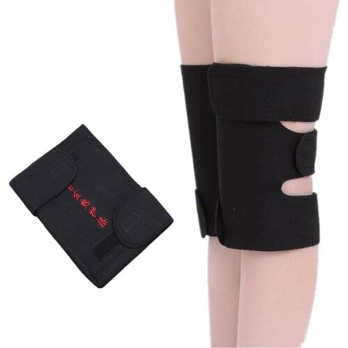 1Pair Knee Support Sleeves Pad Tourmaline Self-heating Kneepad Magnetic Knee Protector Belt Arthritis Protection
