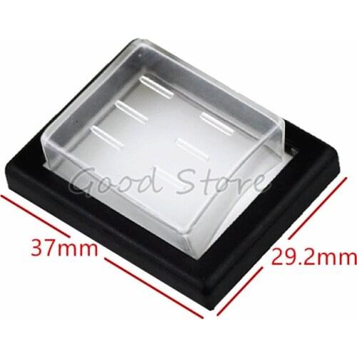1Pcs 37X29.2mm Mounting Hole Rectangle Clear Silicone Waterproof Protect Cover Rectangle Cap For KCD Rocker Switches