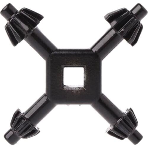 1 PC Black 4 in 1 Universal Fit Drill Power Tool Cordless Chuck Key 1/4" 3/8" 1/2" 5/8"