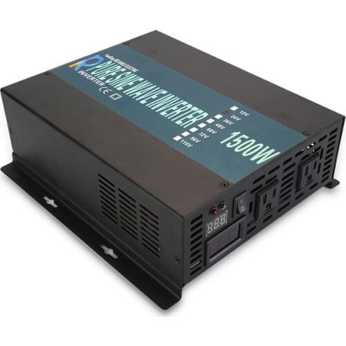 1500W Pure Sine Wave Inverter 24V 220V Solar Inverter Power Supply Voltage Converter 12V/24V/48V/110V DC to 120V/230V/240V AC
