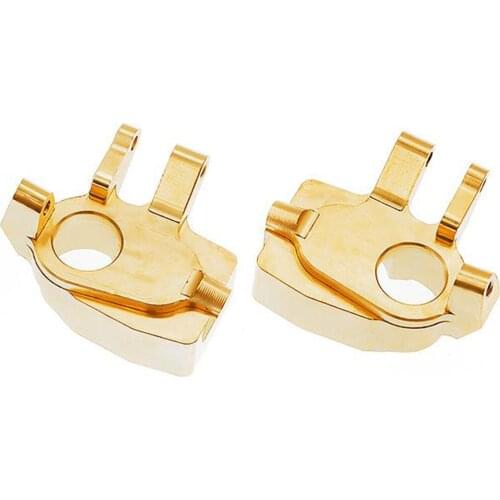2 Pieces Brass Steering Knuckle for Axial Capra 1.9 SCX10, 1/10 RC Car Upgrade Parts