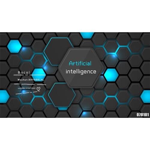 Customized 3D Oil Painting Mural Future Electronic Technology Cool Personality Business Family Living Room Background Wallpaper