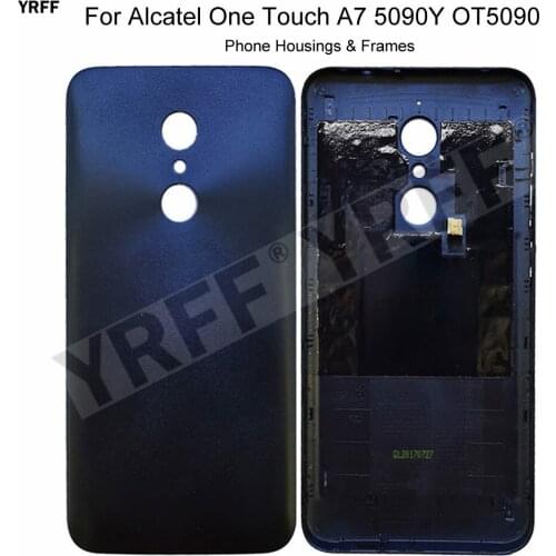 5090 Mobile Phone Housings Frames For Alcatel One Touch A7 5090Y OT5090 Battery Back Cover Door Housing Plastic Case New