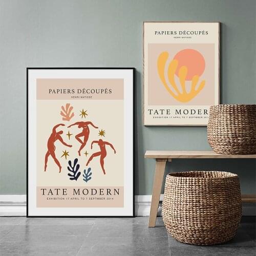 Abstract Dance Figure Minimalist Canvas Painting Henri Matisse Poster Prints Fauvism Painter Wall Art Pictures for Living Room