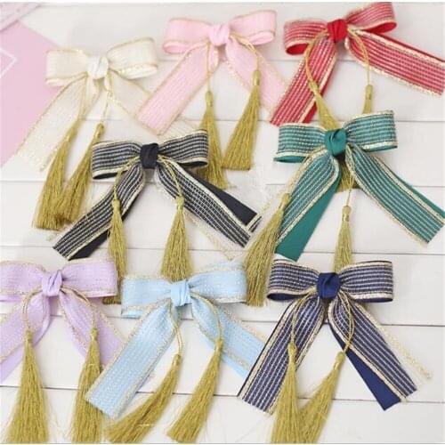 Lolita Girl Lace Bow Headwear Accessories Lolita Cosplay Bowknot Tassel Side Clip Girl Hair Accessories D281