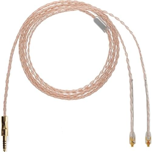 ALO Reference 8 IEM Audio Cable 8 Core HIFI Earphone Cable 4.4 MM Plug MMCX Connector For Andromeda Orion Atlas SE535 Headset