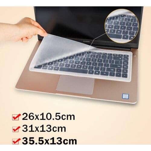 2/1 Pack Laptop Keyboard Cover Washable Silicone Keyboard Protective Film Dustproof Cover for Lenovo Macbook Universal Laptop