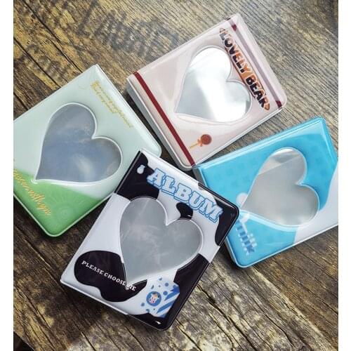 Cute Portable Photo Album Photo Holder Card Holder Holds 36 Photos Business Case Jelly Color Card Bag Sequins Card Bag 3 Inches