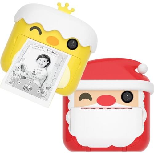 1080P HD Children Kids Camera Mini Instant Print Camera for Kids Camera Thermal Paper Christmas Toys Camera for Birthday Gifts
