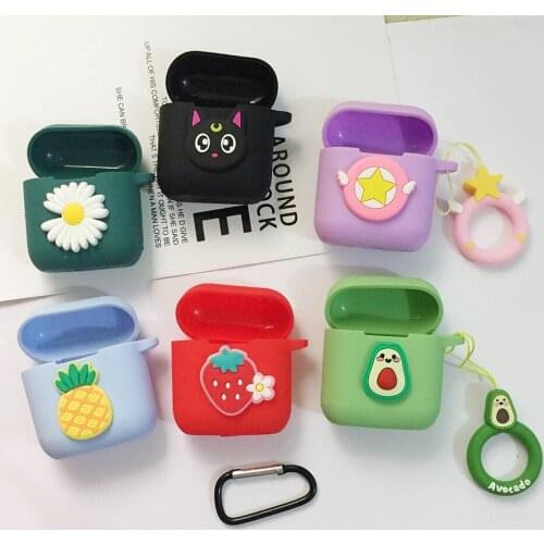 For QCY T8 / T8S Case Cute Cartoon For qcy t8s Wireless Bluetooth earphone Protective Case For qcyt8 Silicone Cover