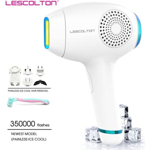 Lescolton 3 in 1 IPL Epilator ICE Cold Hair Removal Laser for Home Bikini Trimmer Electric Photorejuvenation Depilador