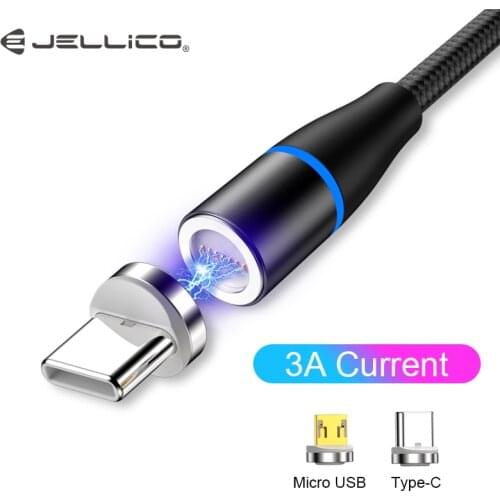 Jellico 1.2M Magnetic Cable Micro USB Type C Fast Charging Microusb Type-C Magnet Charger Wire usb C For Huawei Xiaomi Samsung