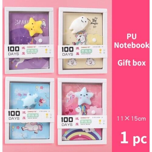 Kawaii Decompression Notebooks Journal Cute Note Books Diary for Kids Writing Gift Korean Stationery Office School Supplies