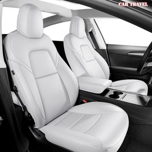 CARTRAVEL custom leather car seat cover for 2018 2019 2020 2021 2020 Tesla Model 3 Automobiles Seat Covers car seats auto style
