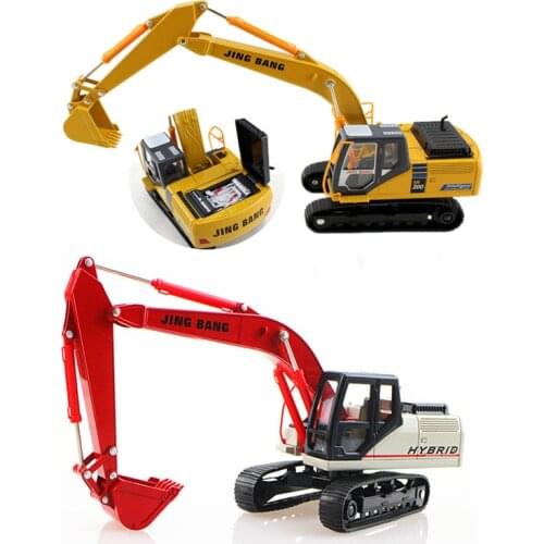 Die Cast Car Models Toys for Chldren 1:50 Alloy Engineering Vehicle Mobile Sports Car mkd2 Digger Excavator \ Quartering Hammer