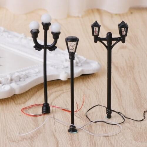 Miniature Landscape Street Lamp Road Light Bonsai Lighting Ornament Garden Decor