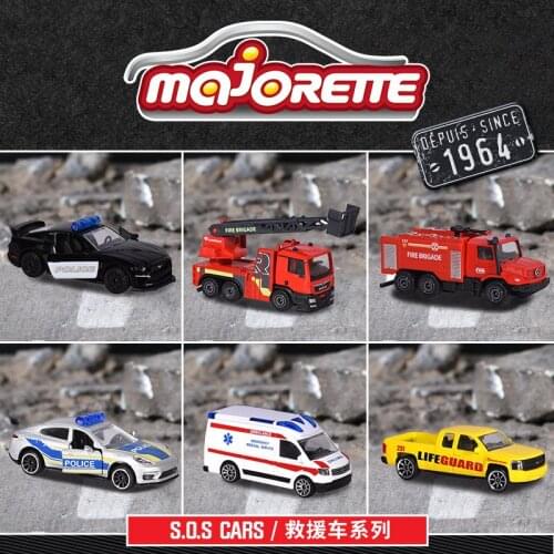 Alloy Car Model Chevrolet Mustang GT Police Car TGS Fire Truck Crafter Ambulance Mercedes ZETROS Patrol Kids Car Toy