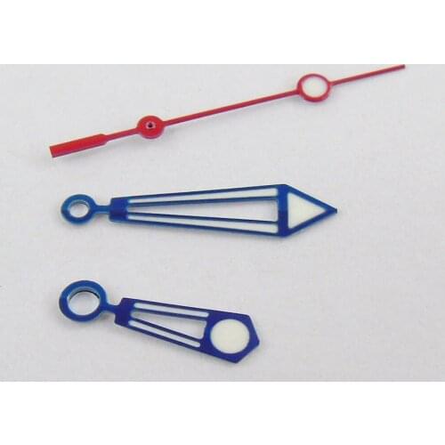 Fashion blue watch hand silver color edge luminous watch hands fit Miyota 8215 8205 821A movement