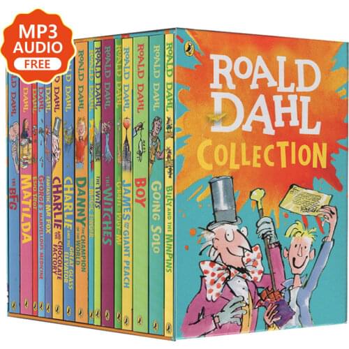 16 Books/set Roald Dahl Collection Childrens Literature English Picture Novel Story Book Set Early Educaction Reading for Kids