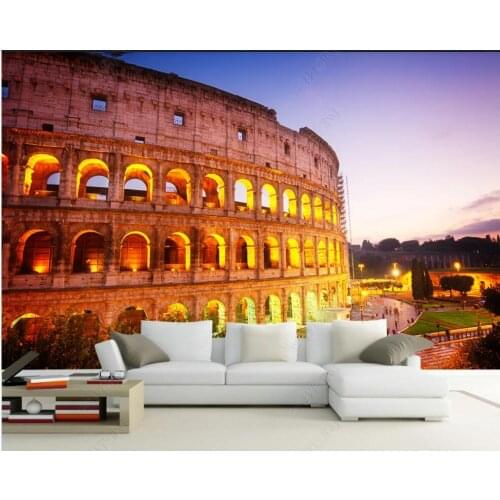 Custom photo mural 3d wallpaper Rome famous architecture HD photography living room wallpaper for walls 3 d home decor in rolls