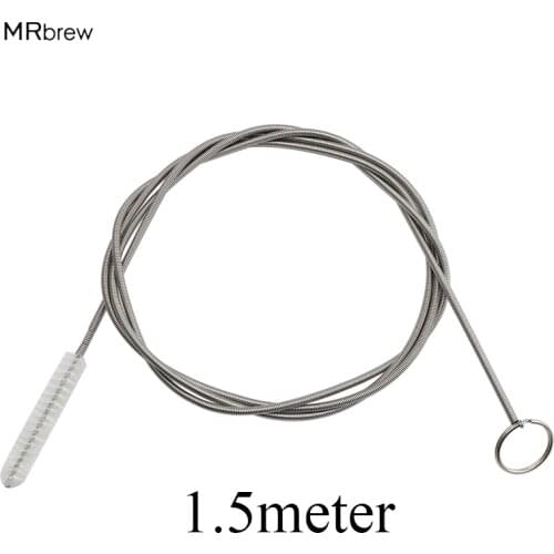 Beer Silicone Pipe Cleaner Air Pump Hose Tube Spiral Cleaning Brush 150cm Filter Pipes suit for 8-10 mm silicone tube