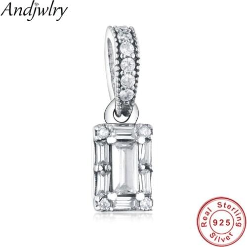 Authentic 925 Sterling Silver Fit Original Charms Bracelet Luminous ice Pendant Clear CZ Charm Berloques DIY Jewelry