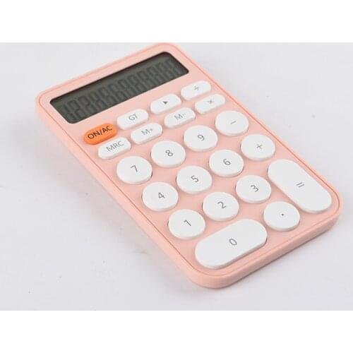 Pocket Calculator, Mini Standard Function Desktop Calculator 12-Digit Handheld Phone Size Calculator for Learning Office